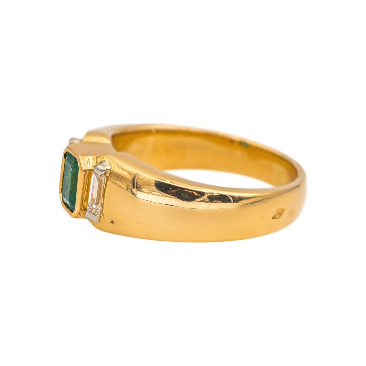 Bague Or jaune Emeraude - Castafiore