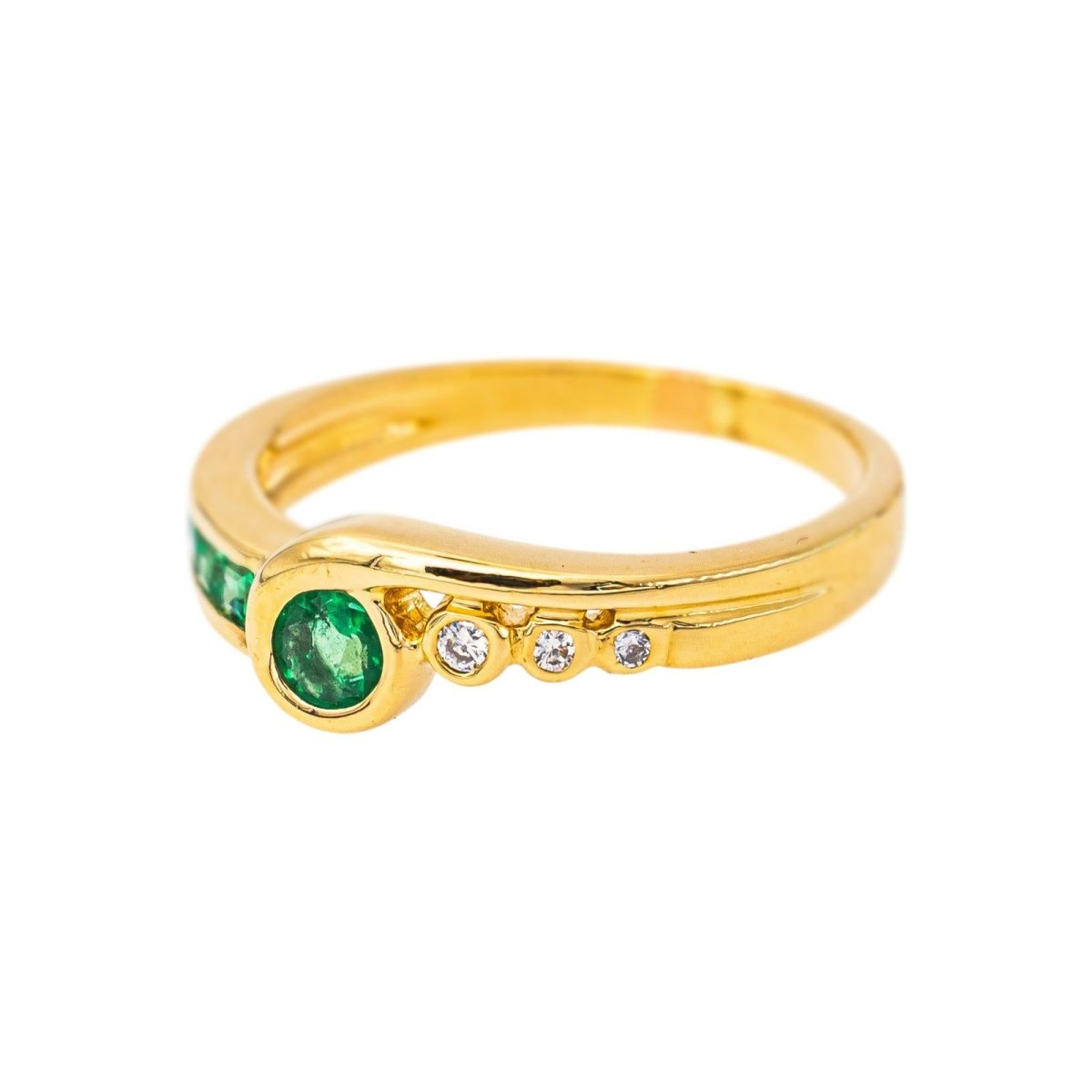 Bague Or jaune Emeraude - Castafiore