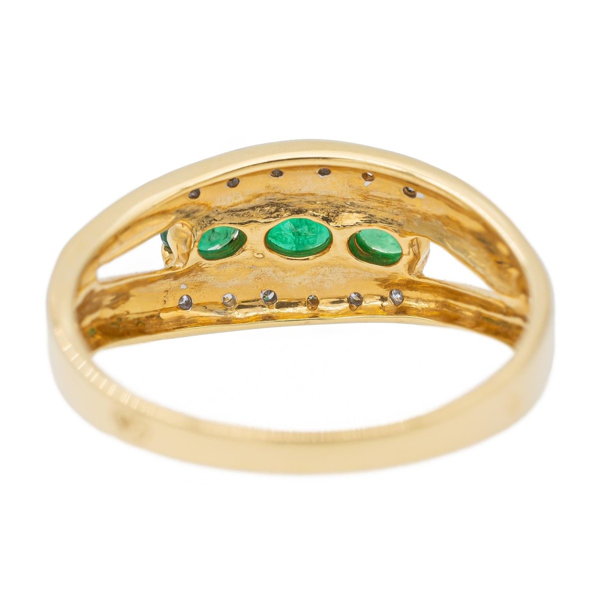 Bague Or jaune Emeraude - Castafiore