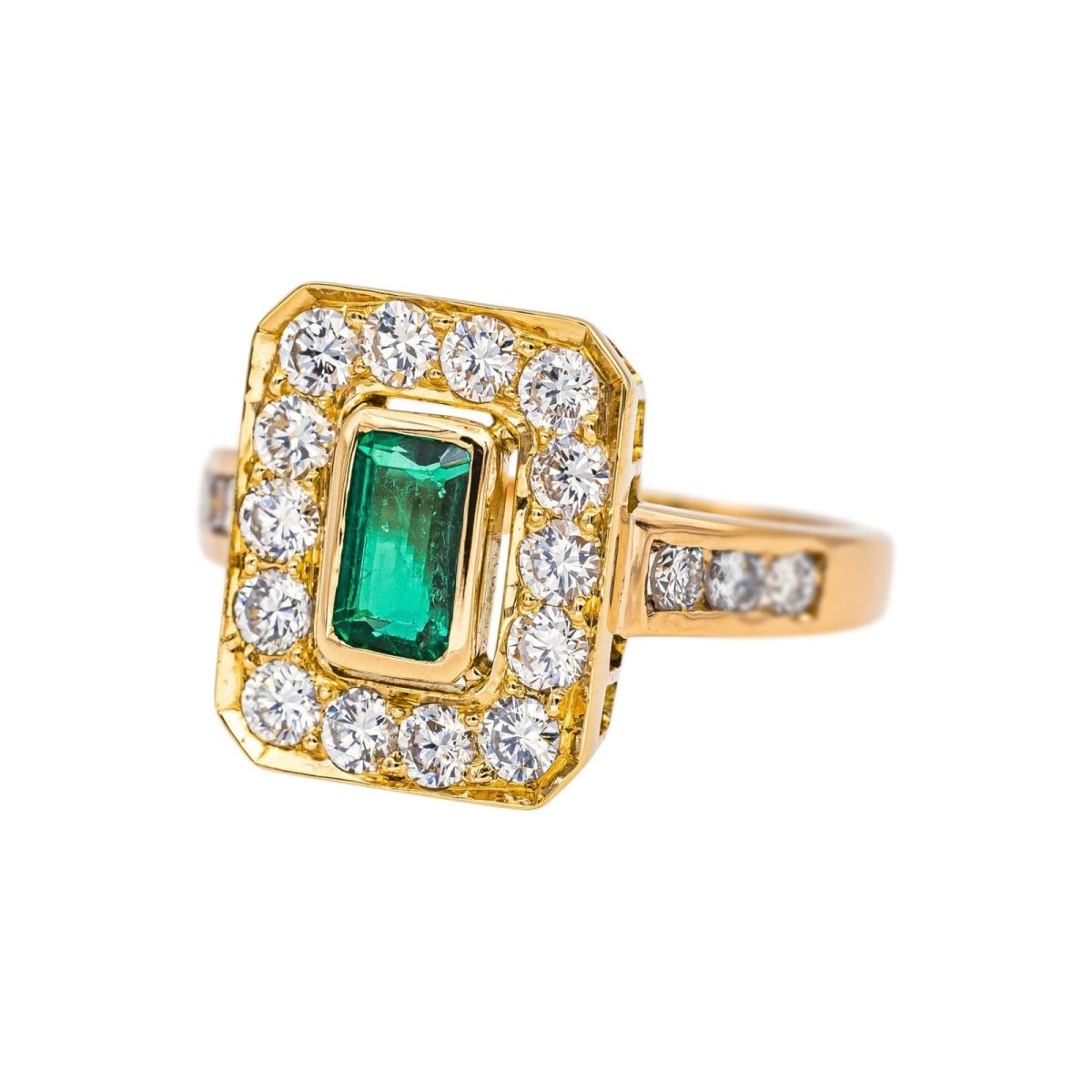 Bague Or jaune Emeraude - Castafiore