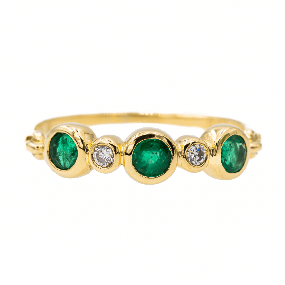 Bague Or jaune Emeraude - Castafiore