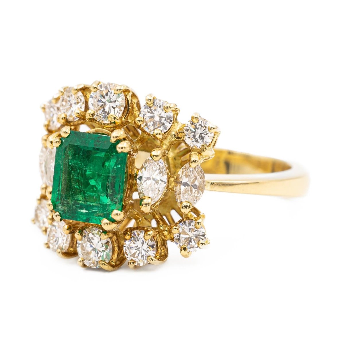 Bague Or jaune Emeraude - Castafiore