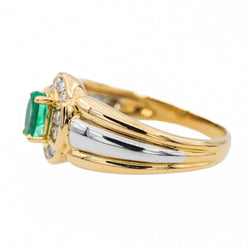 Bague Or jaune Emeraude - Castafiore