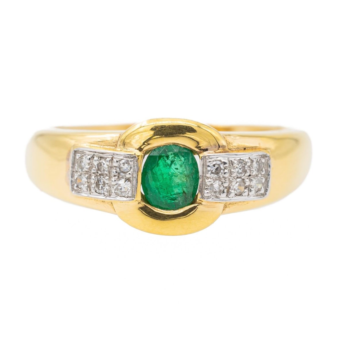 Bague Or jaune Emeraude - Castafiore