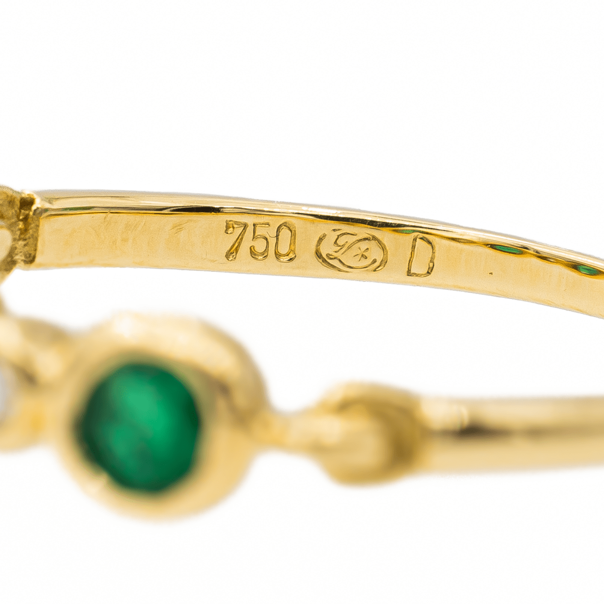 Bague Or jaune Emeraude - Castafiore