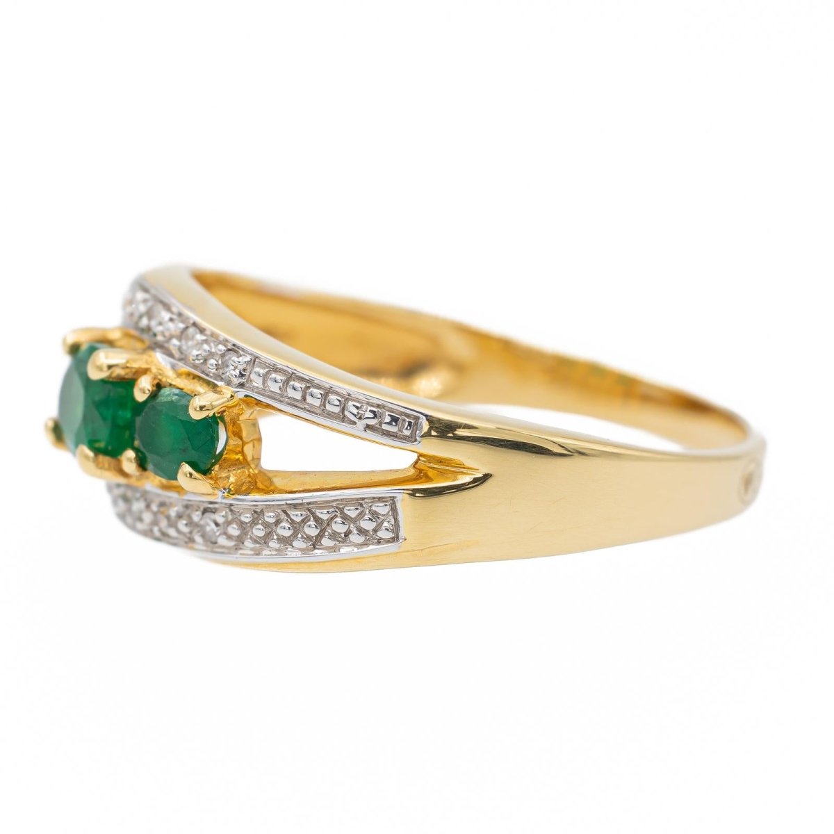 Bague Or jaune Emeraude - Castafiore