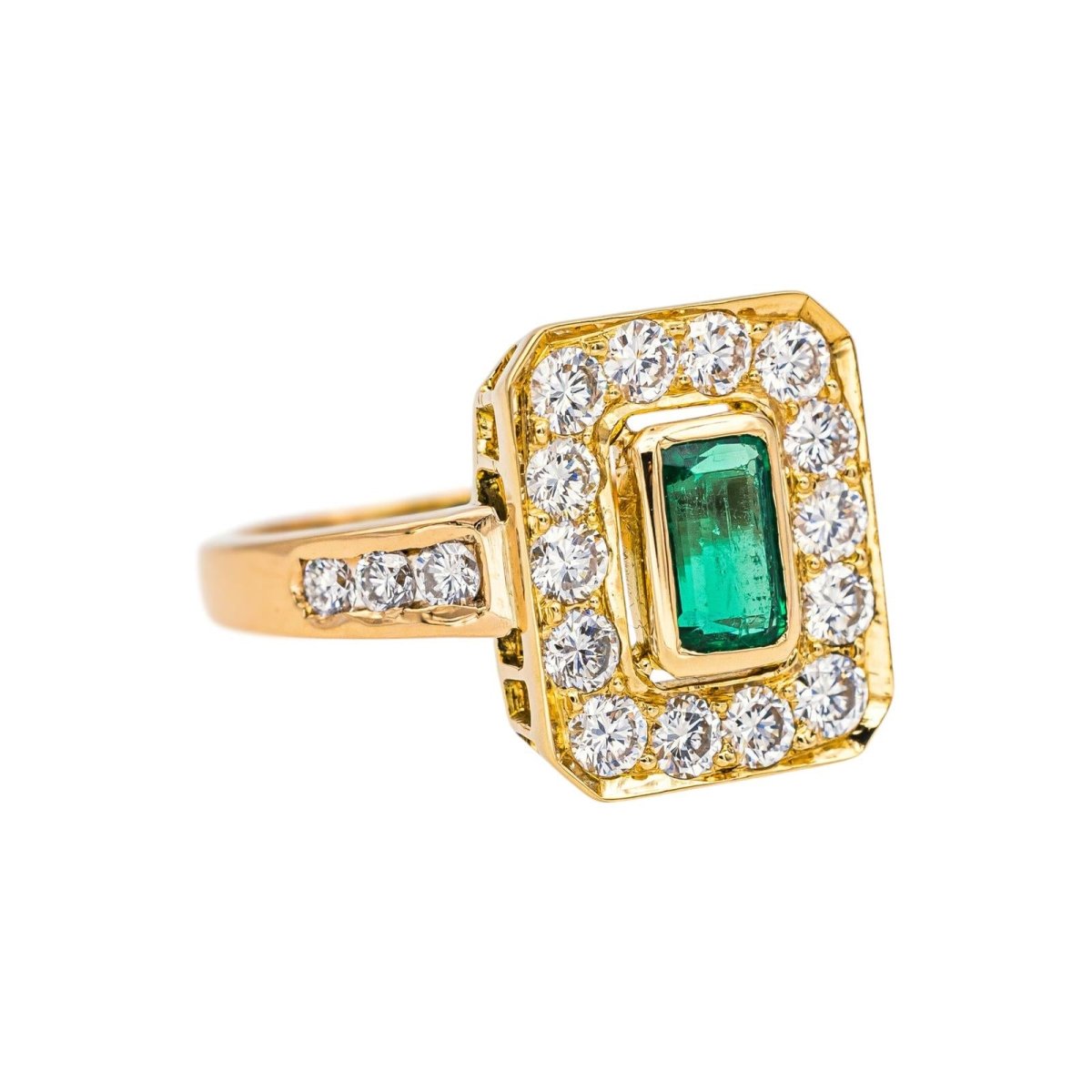 Bague Or jaune Emeraude - Castafiore