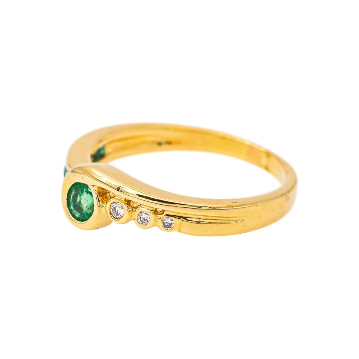 Bague Or jaune Emeraude - Castafiore