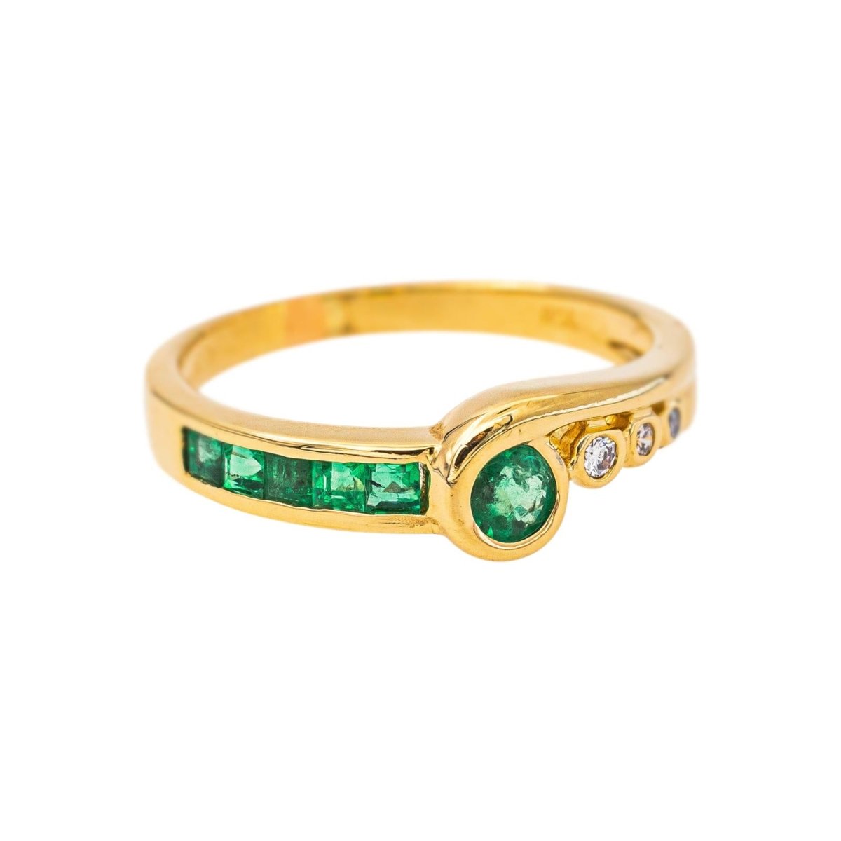 Bague Or jaune Emeraude - Castafiore