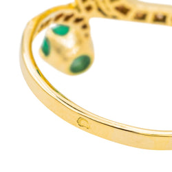 Bague Or jaune Emeraude - Castafiore