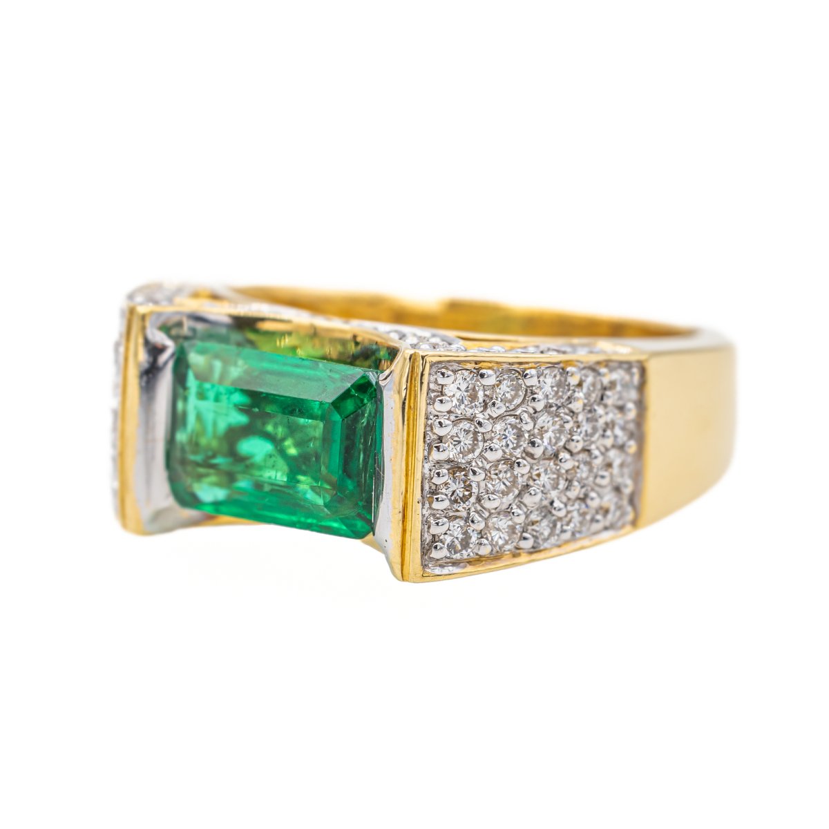 Bague Or jaune Emeraude - Castafiore
