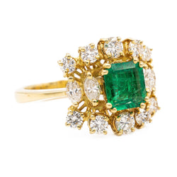Bague Or jaune Emeraude - Castafiore