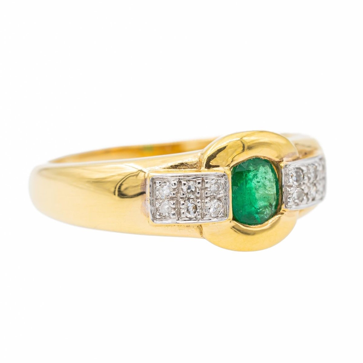 Bague Or jaune Emeraude - Castafiore