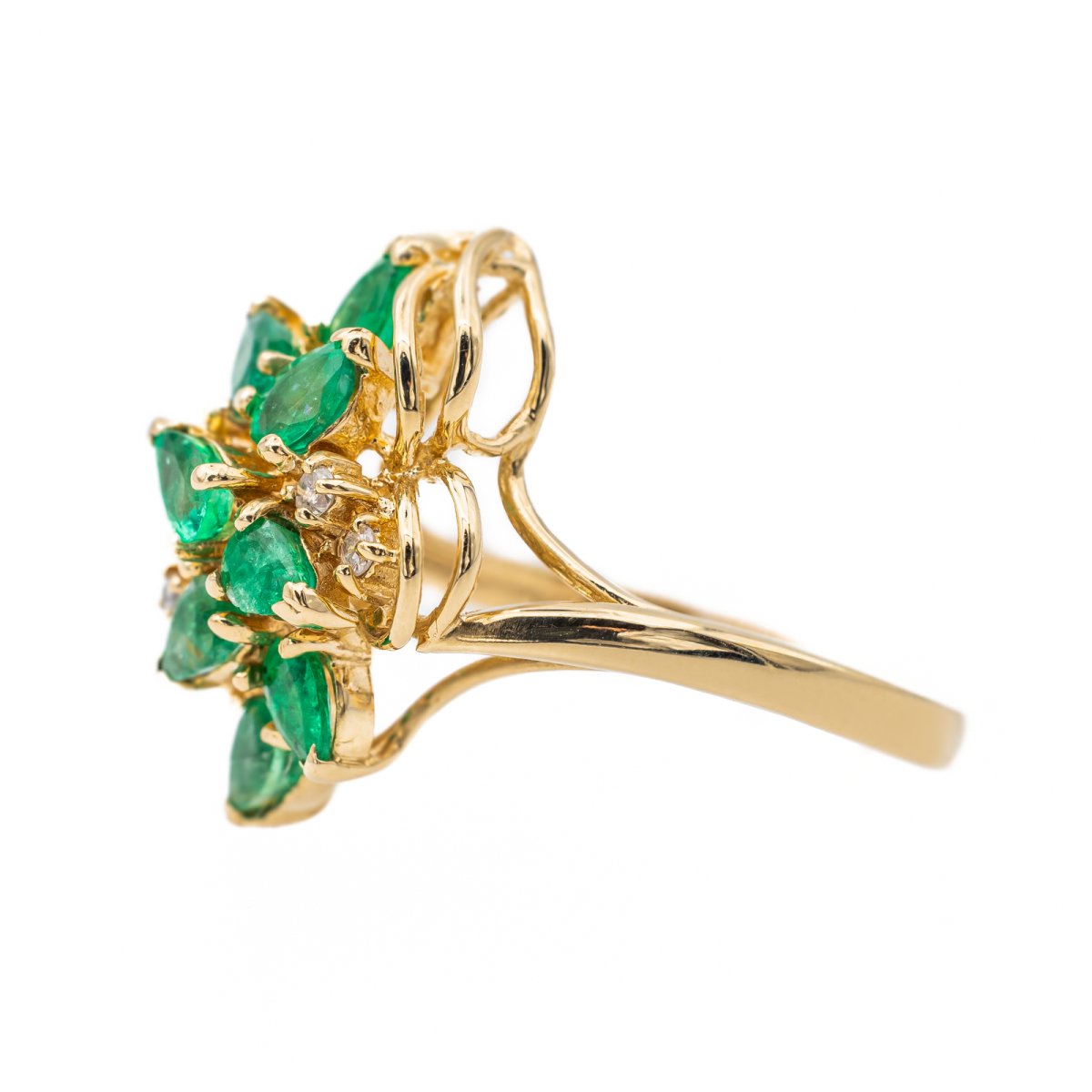 Bague Or jaune Emeraude - Castafiore