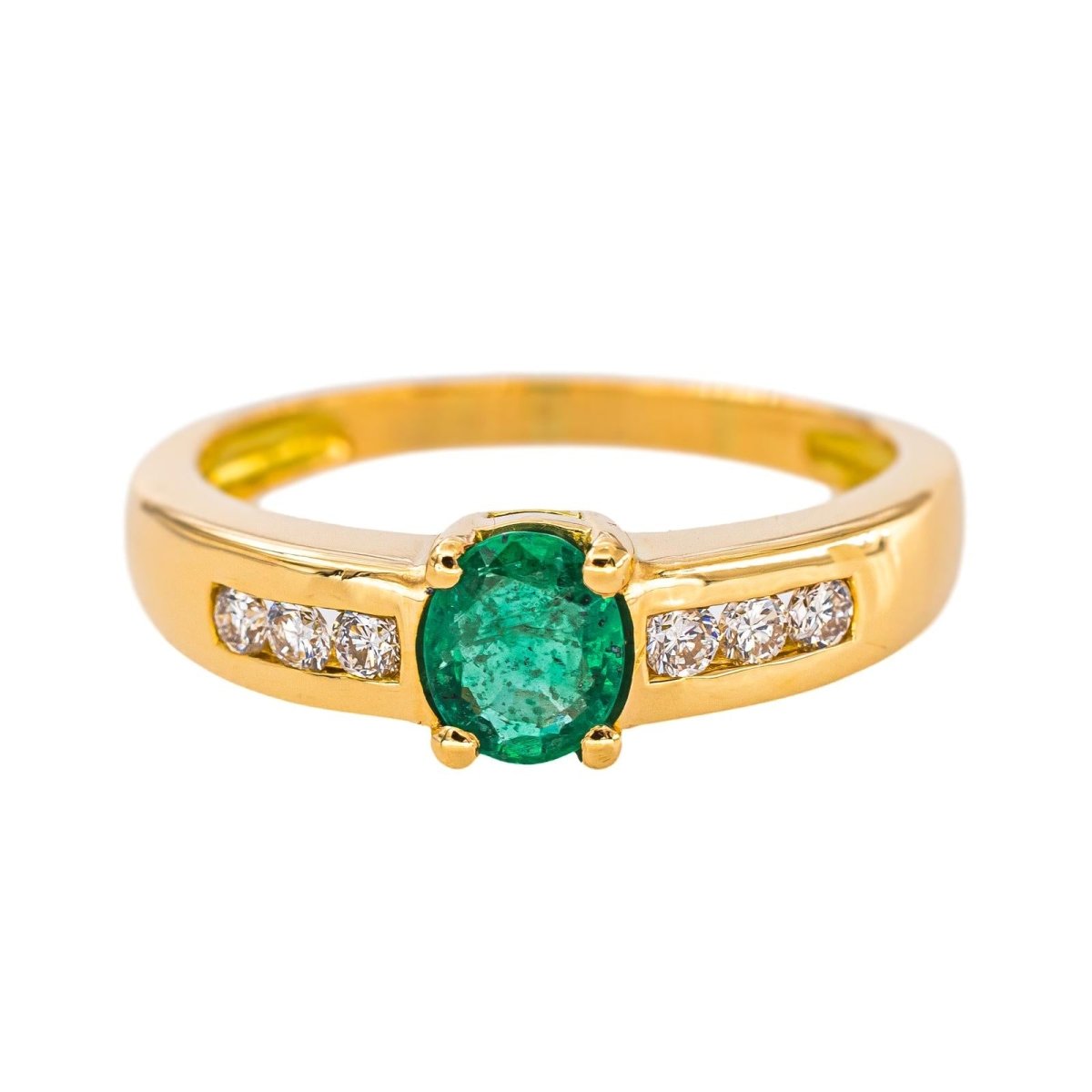 Bague Or jaune Emeraude - Castafiore