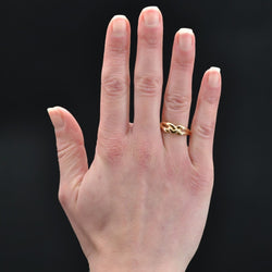 Bague or jaune entrelacé - Castafiore