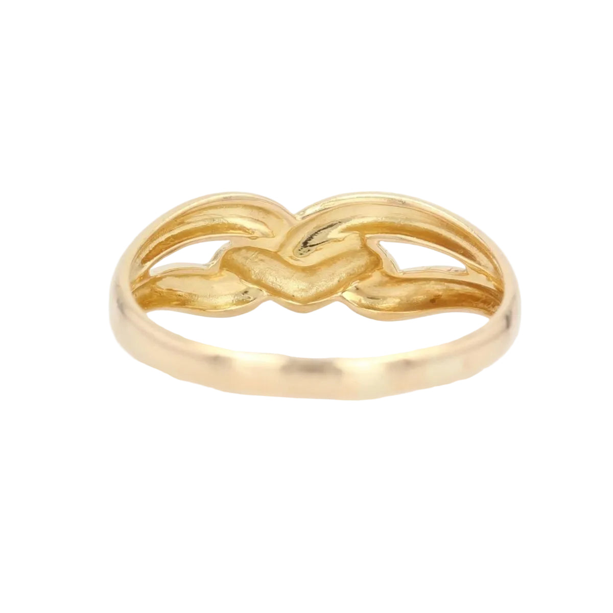 Bague or jaune entrelacé - Castafiore