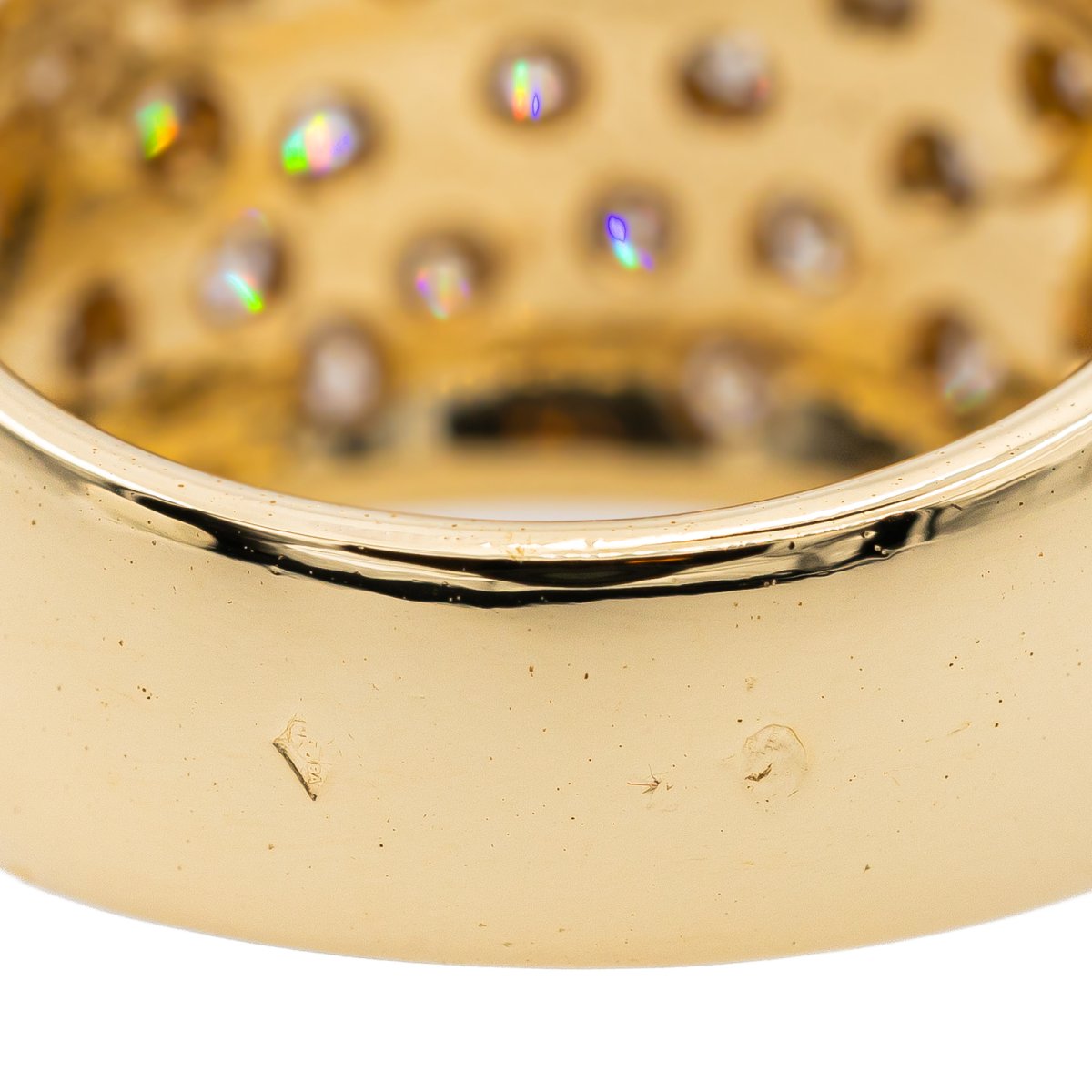 Bague or jaune et diamant - Castafiore