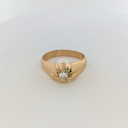 Bague or jaune et diamant - Castafiore