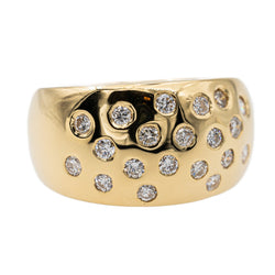 Bague or jaune et diamant - Castafiore