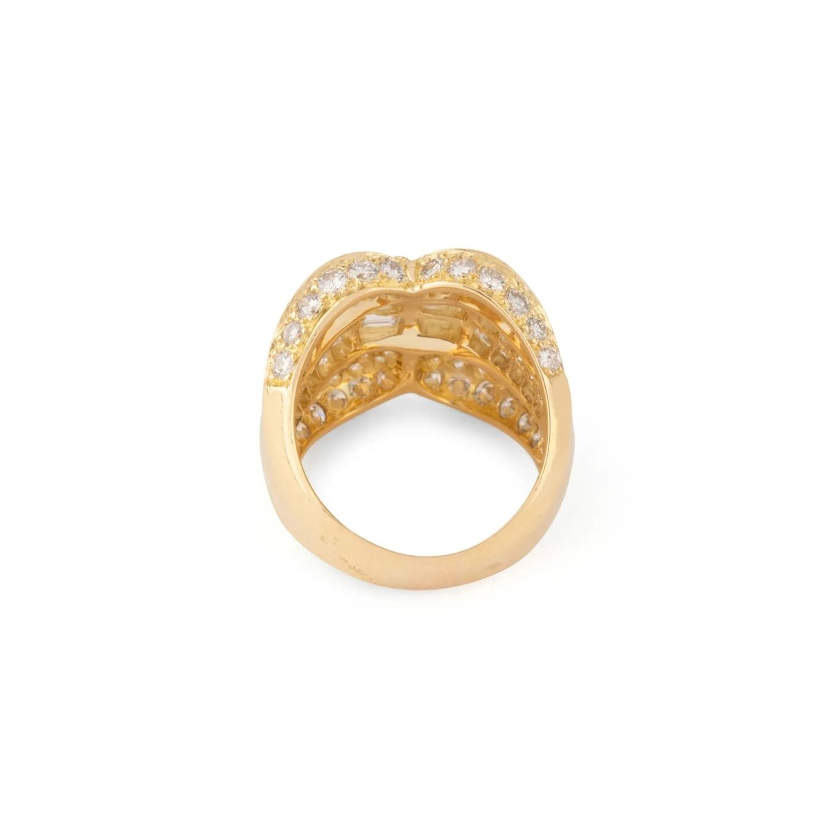 Bague or jaune et diamant - Castafiore
