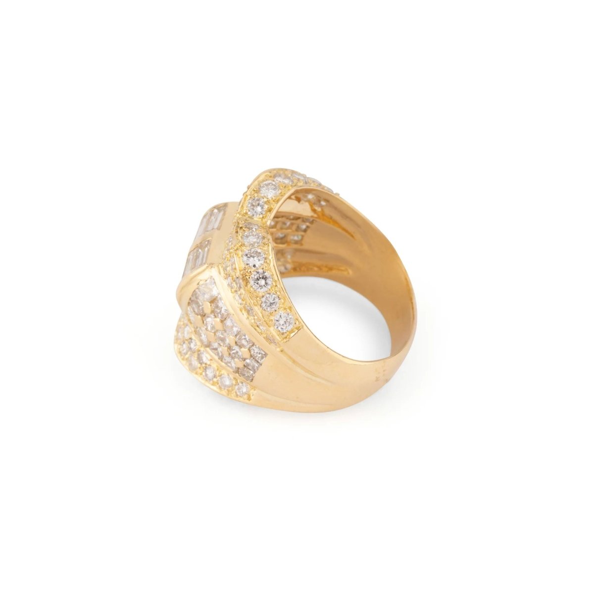 Bague or jaune et diamant - Castafiore