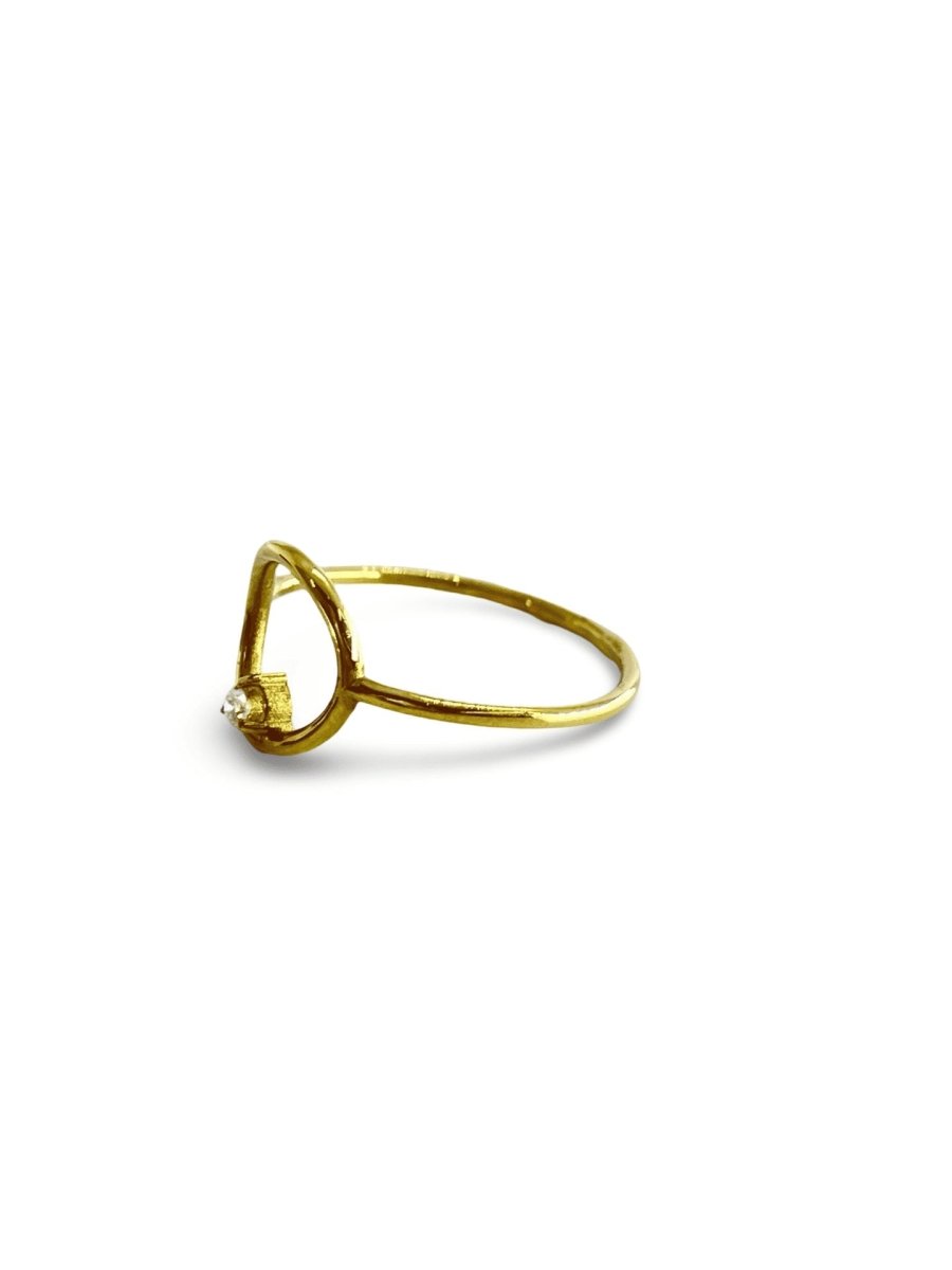 Bague or jaune et diamant - Castafiore