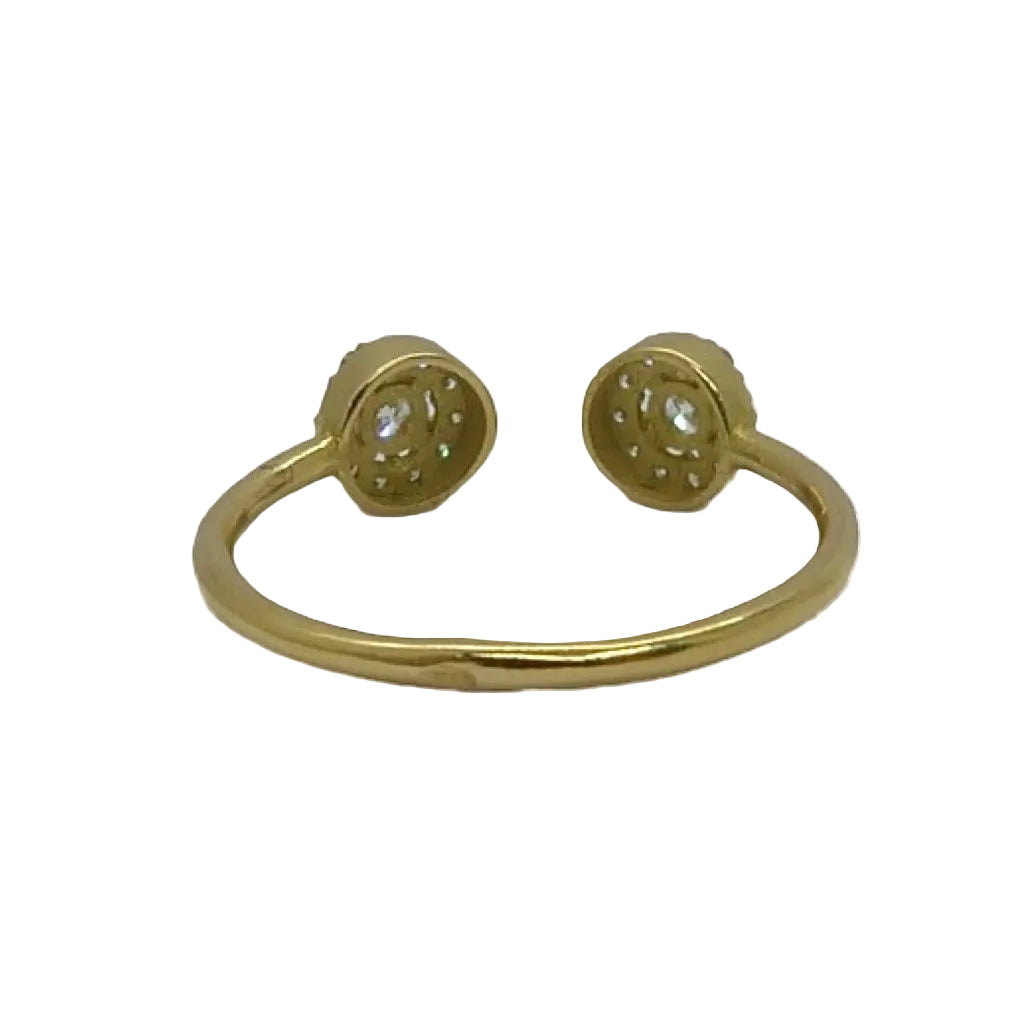 Bague or jaune et diamants 0,26 ct - Castafiore