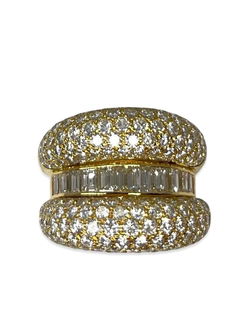 Bague or jaune et diamants 5 ct - Castafiore