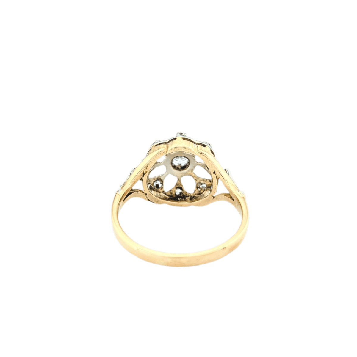 Bague or jaune et diamants - Castafiore