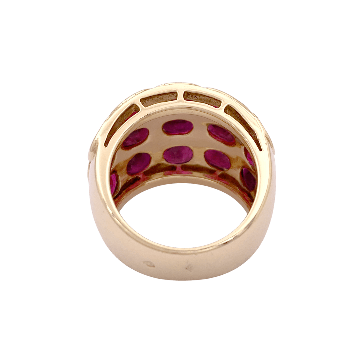 Bague or jaune et rubis - Castafiore