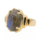 Bague Or jaune Labradorite - Castafiore