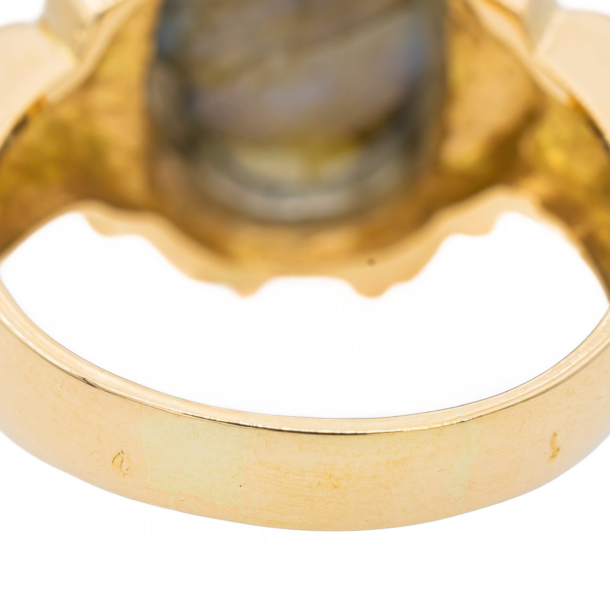 Bague Or jaune Labradorite - Castafiore