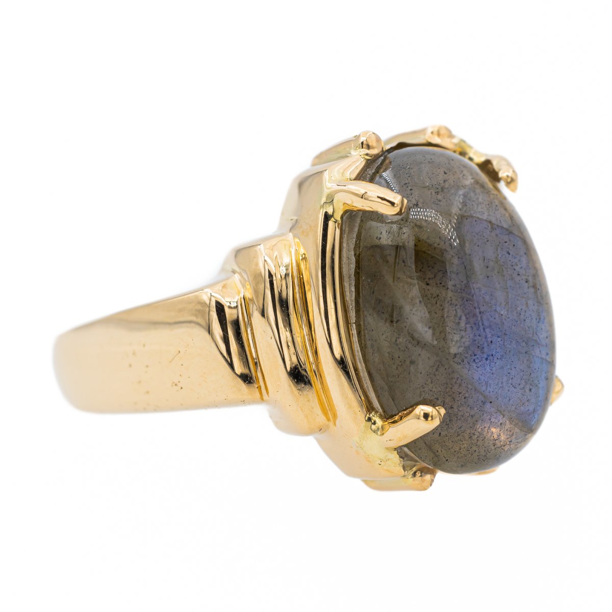 Bague Or jaune Labradorite - Castafiore