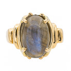 Bague Or jaune Labradorite - Castafiore