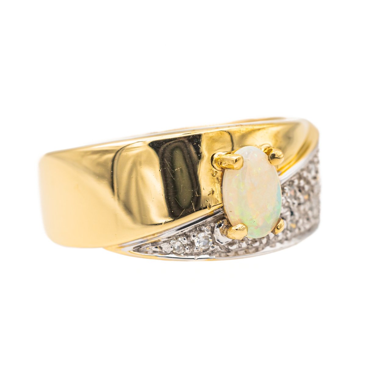 Bague Or jaune Opale - Castafiore