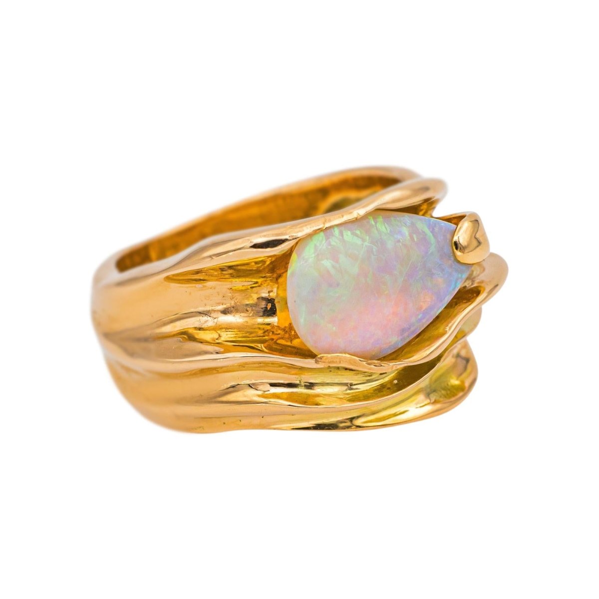 Bague Or jaune Opale - Castafiore