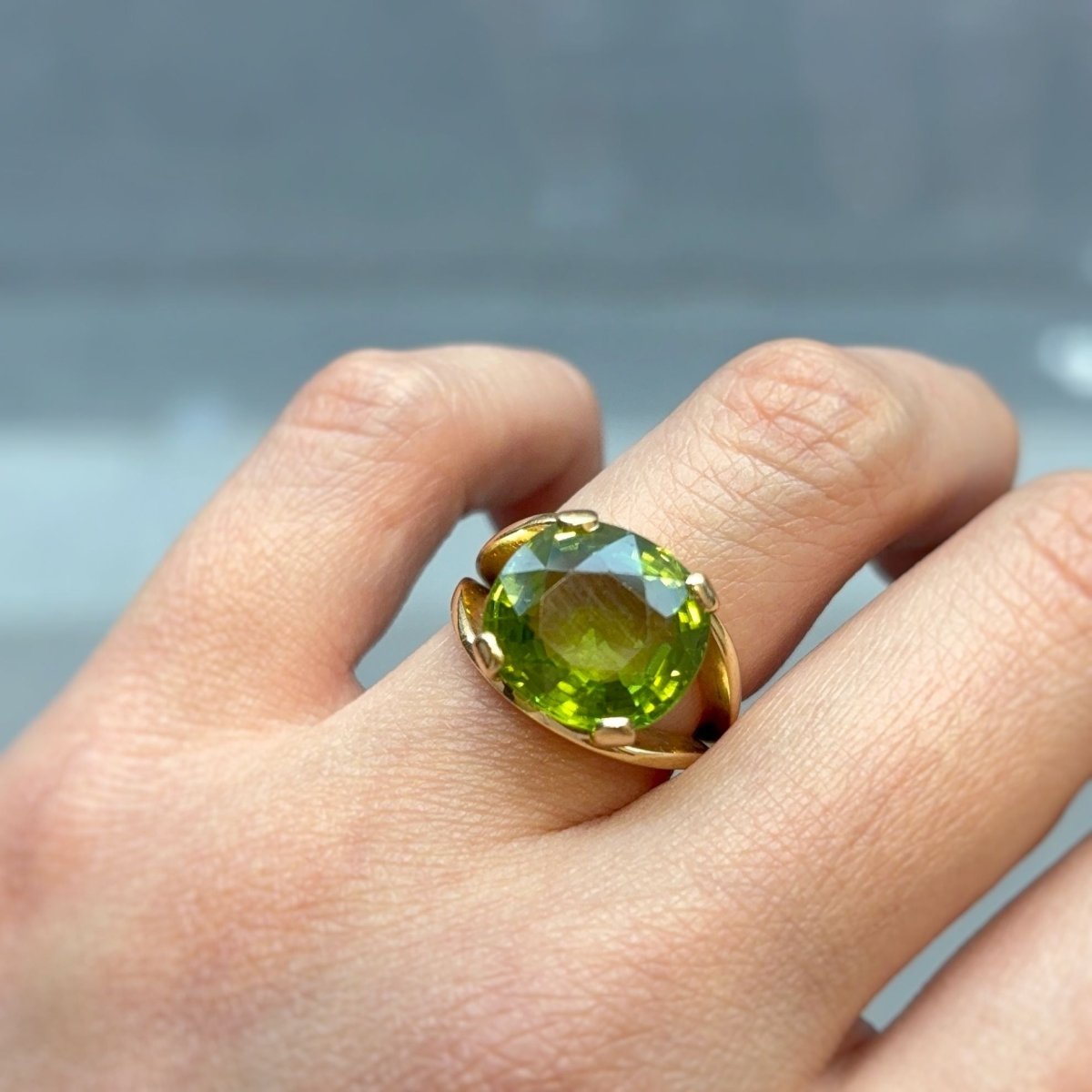 Bague - Or jaune & Péridot - Castafiore