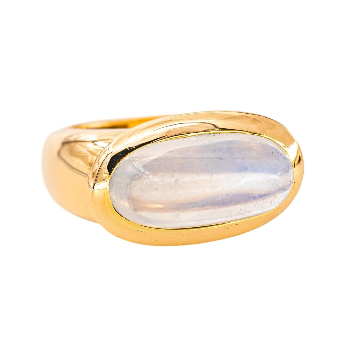 Bague Or jaune Pierre de lune - Castafiore