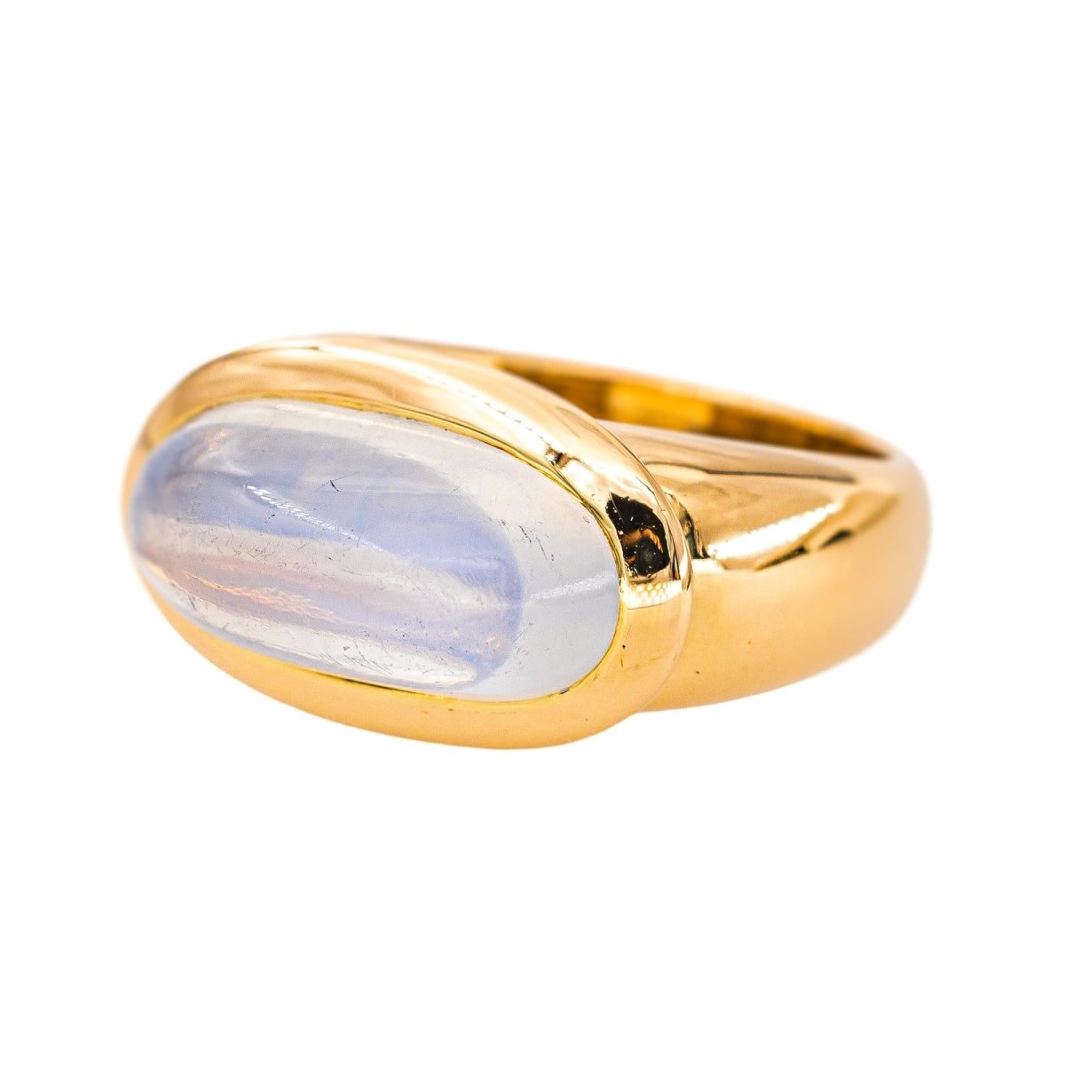 Bague Or jaune Pierre de lune - Castafiore