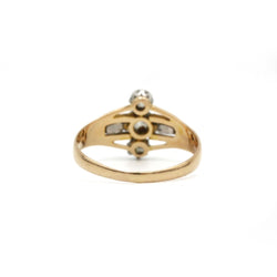 Bague - Or jaune, Platine & Diamants - Castafiore