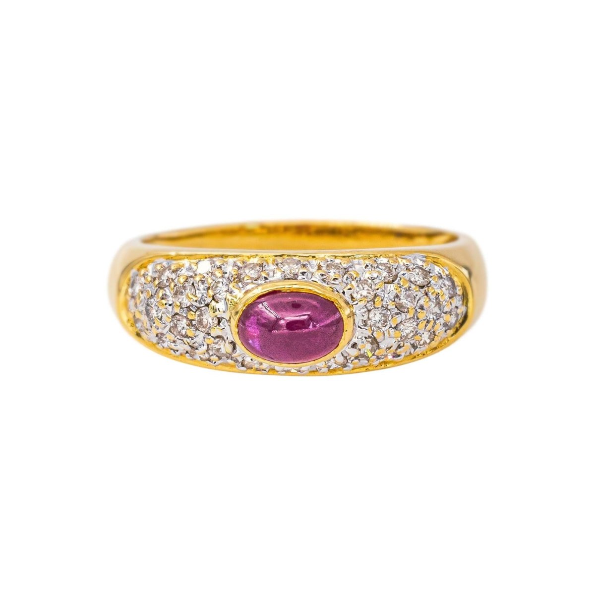 Bague Or jaune Rubis - Castafiore