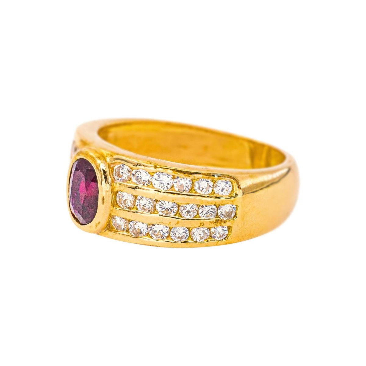 Bague Or jaune Rubis - Castafiore
