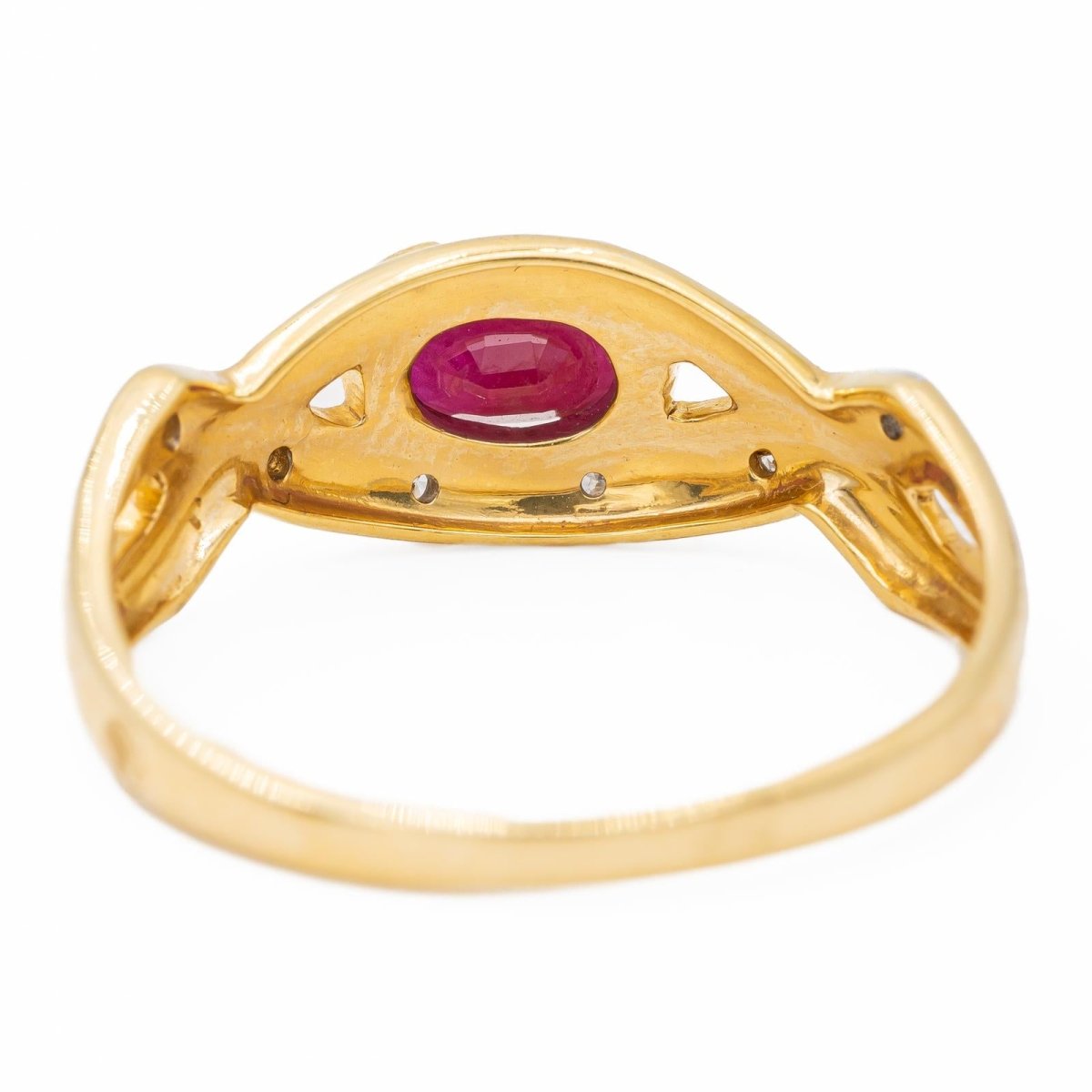 Bague Or jaune Rubis - Castafiore