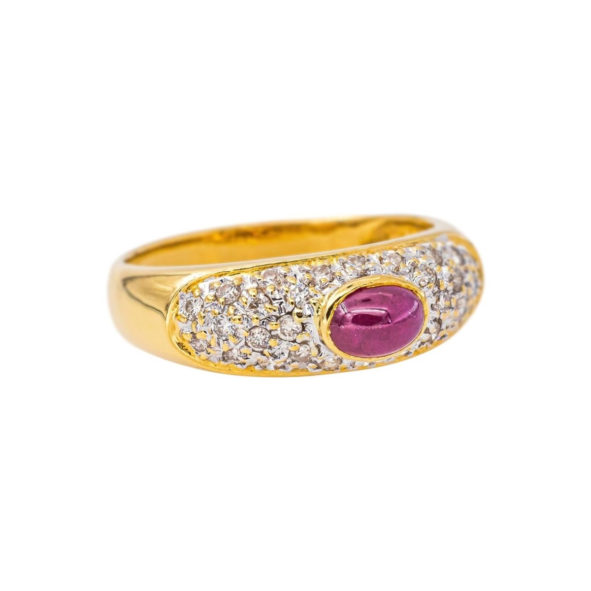 Bague Or jaune Rubis - Castafiore