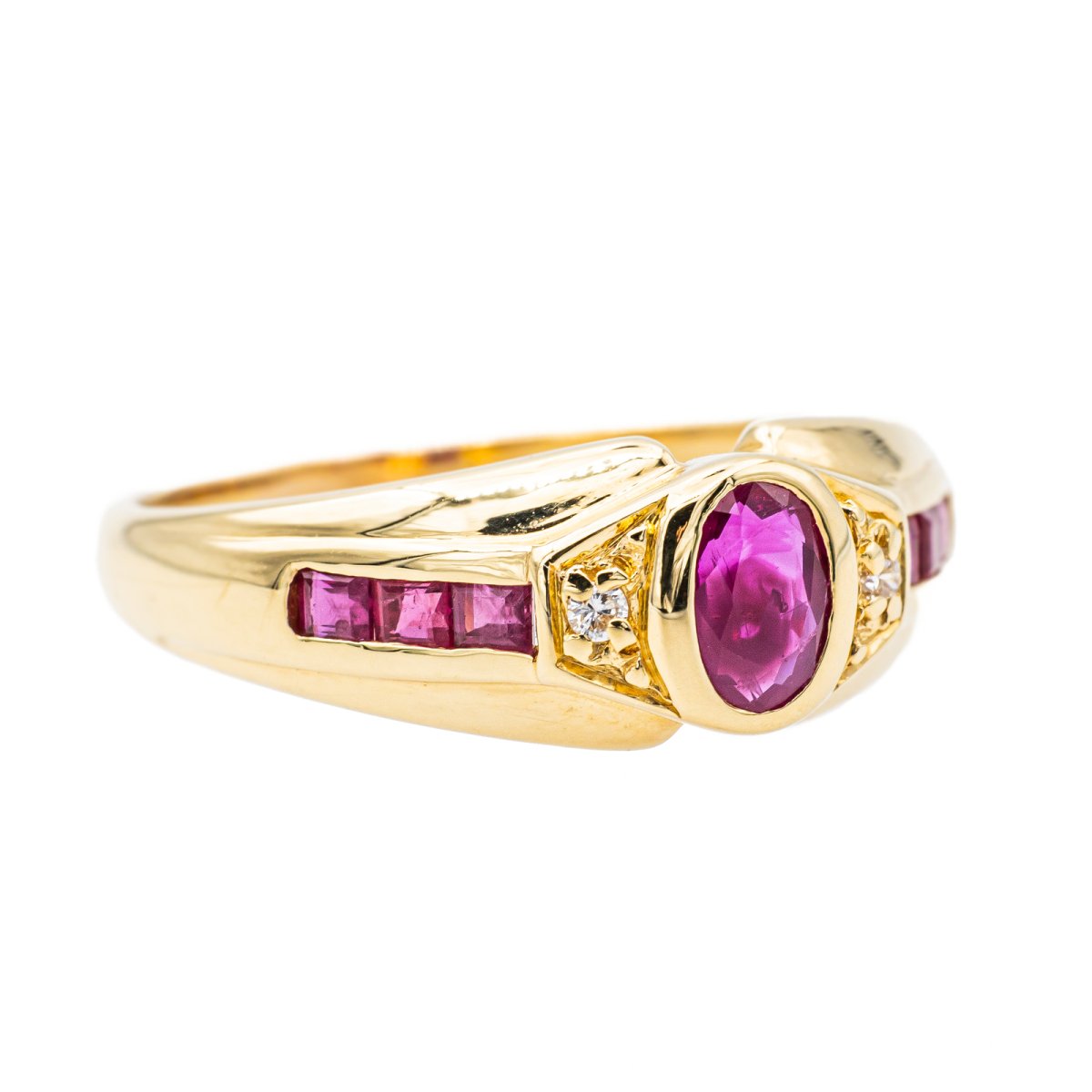 Bague Or jaune Rubis - Castafiore