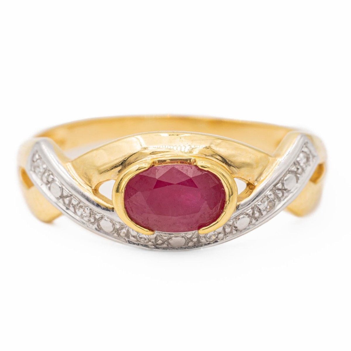 Bague Or jaune Rubis - Castafiore