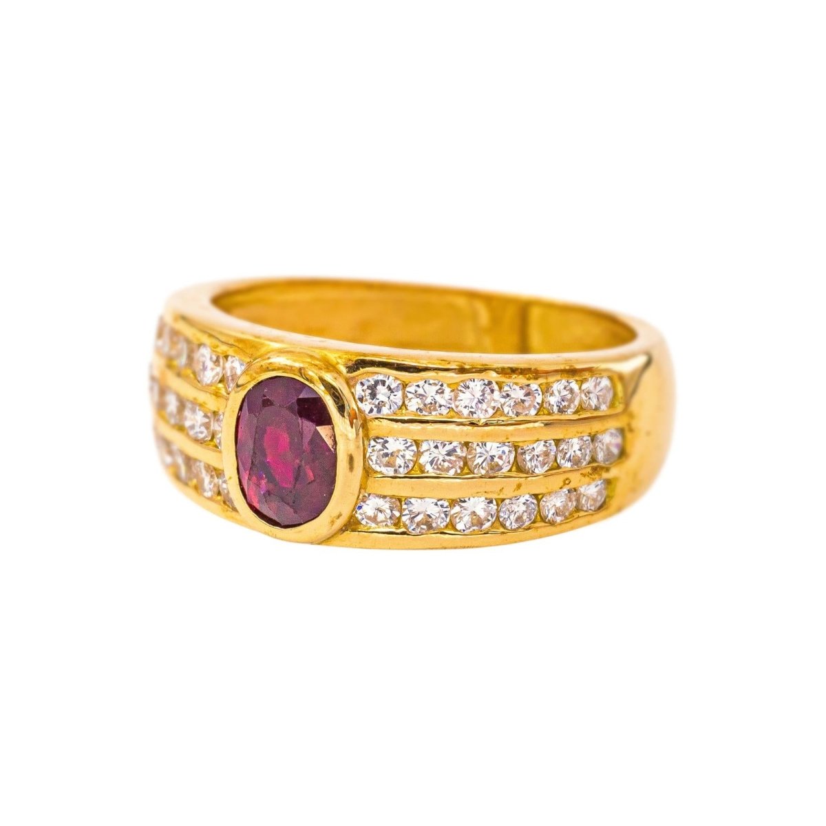 Bague Or jaune Rubis - Castafiore