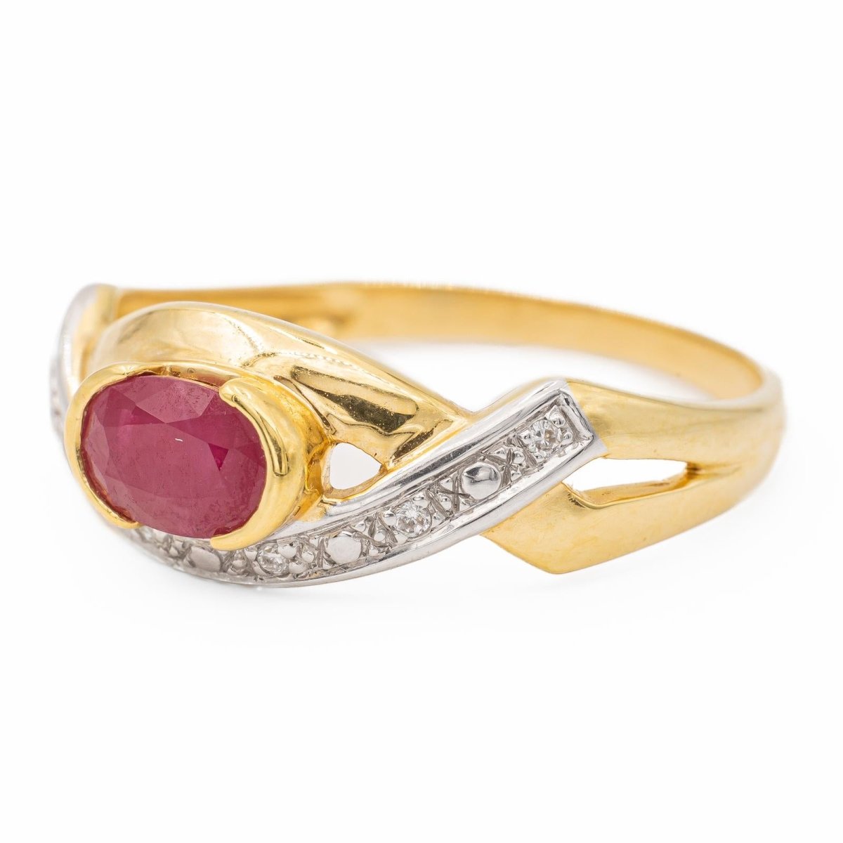Bague Or jaune Rubis - Castafiore