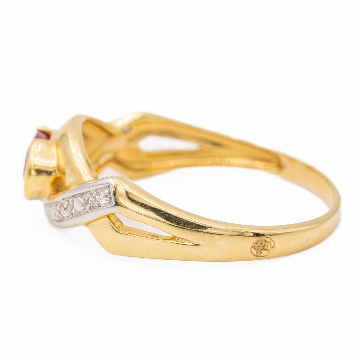 Bague Or jaune Rubis - Castafiore